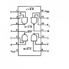 CIRCUIT INTEGRAT CMOS 4 PORTI SI-NU 2 INTRARI foto