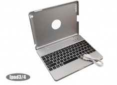 Tastatura Wireless cu Bluetooth si Power Bank 4000 mAh pentru Ipad 2/Ipad 3/Ipad 4 foto