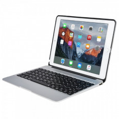 Husa carcasa cu tastatura LED Bluetooth Wireless pentru iPad Pro 12.9 inch, argintiu foto