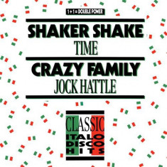 Time / Jock Hattle - Shaker Shake / Crazy... disc vinil Maxi Single italo-disco foto