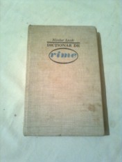 DICTIONAR DE RIME ~ NICOLAE LAZAR foto