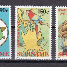 Surinam 1987 natura fauna pasari MI 1217-19 MNH w48