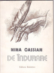 NINA CASSIAN - DE INDURARE foto