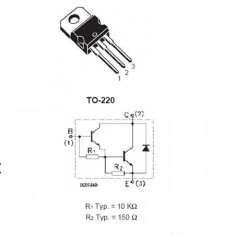 TRANZISTOR NPN DARLINGTON DE MEDIE PUTERE 70W 10A foto