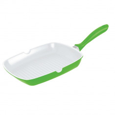 Tigaie tip grill din aluminiu cu interior ceramic, 24 cm, DK 3701 foto