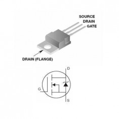 TRANZISTOR MOSFET CANAL N 200V, 46A, 280W foto