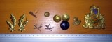 LOT INSEMNE MILITARE , SEMNE ARMA , CUC ..., 37, Negru