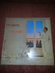 F.R. David Words Carrere 1982 France vinil vinyl foto