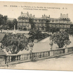 (A) carte postala(ilustrata)-FRANTA-PARIS-Grădina Luxemburg