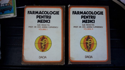 Farmacologie Pentru Medici - VOL 1 + 2 Barbu Cuparenco foto