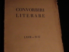 CONVORBIRI LITERARE-NOIEMBRIE-DEC./1934- foto