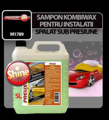 Sampon kombiwax pentru instalatii de spalat sub presiune Prelix 5 litri - CRD-M1789 Auto Lux Edition foto