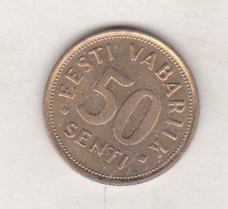 bnk mnd Estonia 50 senti 1992 foto