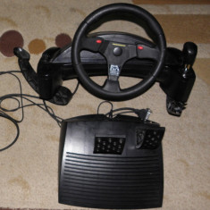 volan cu pedale si schimbator ThrustMaster Formula 1 PC Racing Wheel cu suport foto