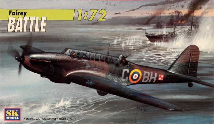 Macheta avion Fairey Battle - SK Model 0194-001, scara 1:72