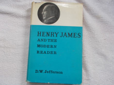 Henry James and the modern reader - D. W. Jefferson foto