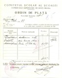 Z349 DOCUMENT VECHI -COMITETUL SCOLAR AL SCOALEI COMERCIALE SUPERIOARE -AN 1935