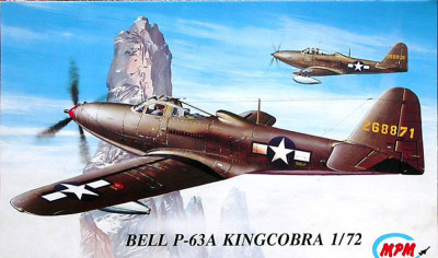 Macheta avion Bell P-63A Kingcobra - MPM 72021, scara 1:72 foto