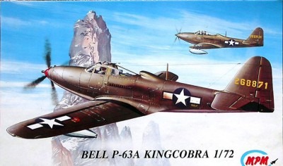 Macheta avion Bell P-63A Kingcobra - MPM 72021, scara 1:72 foto