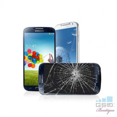 Inlocuire Geam Sticla Samsung I9500 Galaxy S4 Albastru foto