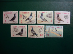 CUBA 1966 PORUMBEI MNH foto