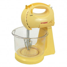 Mixer electric cu bol Technika, 180 w, 7 viteze, galben foto