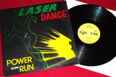 Laserdance - Power Run (1987, ZYX) disc vinil Maxi Single italo-disco foto