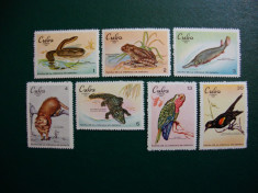 CUBA 1968 SERIE FAUNA MNH foto