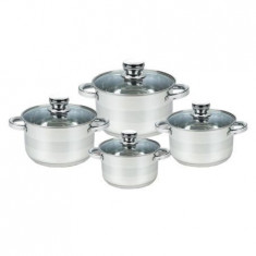 Set oale din otel inoxidabil de inalta calitate, 4 piese, 2.9L, 3.9L, 5.1L, 3.5L, sapir foto