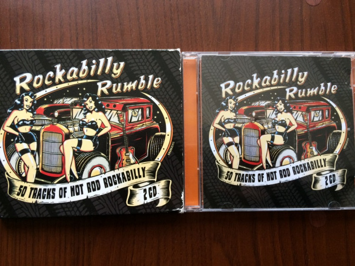 Rockabilly Rumble 50 track of hot road 2 cd dublu disc selectii muzica rock vg+