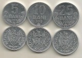 MOLDOVA SET / LOT 3 buc : 5 BANI + 10 BANI + 25 BANI 2013 , a UNC