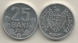 MOLDOVA 25 BANI 2015 [01] UNC, Europa, Aluminiu