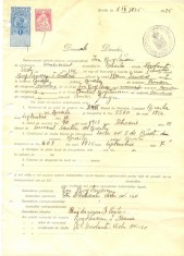 Z341 DOCUMENT VECHI -SCOALA COMERCIALA , BRAILA - ION BOGDANESCU -AN 1925