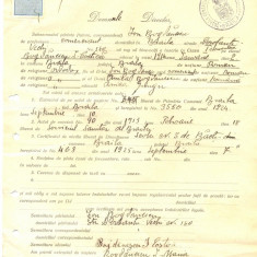 Z341 DOCUMENT VECHI -SCOALA COMERCIALA , BRAILA - ION BOGDANESCU -AN 1925