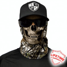 Bandana/Face Shield/Cagula/Esarfa - Snow Camo Skull, made in USA foto