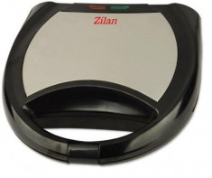 Sandwich-maker Zilan ZLN-8136, model grill, 750 W, Negru/Inox foto