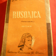 Gib I. Mihaescu - Rusoaica - Ed. Nationala Mecu , prefata Cezar Petrescu