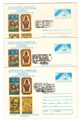 IP 9912 INTREG POSTAL - EXPO FIL &amp;quot;NATIONALA &amp;#039;88&amp;quot;, ZIUA MARCII POSTALE ROM - 2 foto