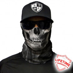 Bandana/Face Shield/Cagula/Esarfa - Skull Tech | Crow, made in USA foto