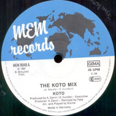 Koto - The Koto Mix / Jabdah (Megamix 1987) disc vinil Maxi Single italo-disco foto