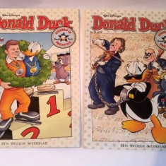 Lot 2 reviste benzi desenate Walt-Disney Donald Duck Nr. 8 si 29, 2014, Olandeza