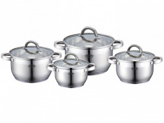 Set oale inox cu capac, 8 piese, Peterhof foto