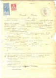 Z347 DOCUMENT VECHI -SCOALA COMERCIALA , BRAILA - LACHE TIGANUS -AN 1925