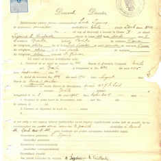 Z347 DOCUMENT VECHI -SCOALA COMERCIALA , BRAILA - LACHE TIGANUS -AN 1925