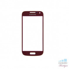 Geam Sticla Samsung i9190, I9195 Galaxy S4 Mini Rosu foto