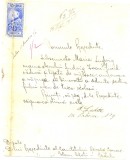 Z364 DOCUMENT VECHI-CERERE SCUTIRE TAXE POSTALE -ELEV LUDVIG IOAN -ANUL 1928