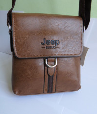 Borseta&amp;quot;Jeep&amp;quot;unisex,din piele eco,culoare maro foto