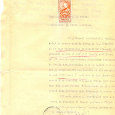 Z356 DOCUMENT VECHI-CERTIFICAT SCUTIRE TAXE SCOLARE ACHILLE D. APOSTOLESCU 1928