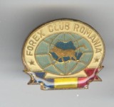 Industrie forestiera export FOREX Club Romania - Insigna rara