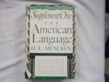 The American language - suplement one - H. L. Mencken